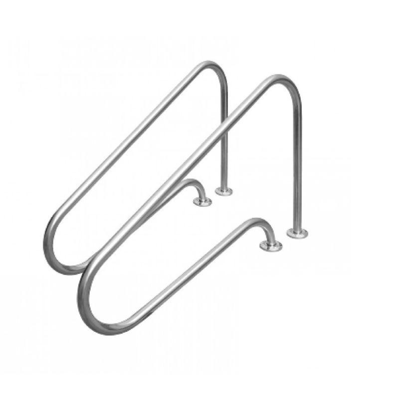 Κλίμακες - Χειρολαβές πισίνας. Χειρολαβές για εξωτερική τοποθέτηση με φλάντζες