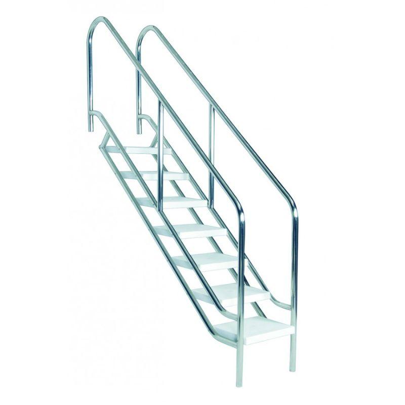 Κλίμαες - Χειρολαβές πισίνας. Σκάλα για άτομα με κινητικά προβλήματα με χειρολαβές