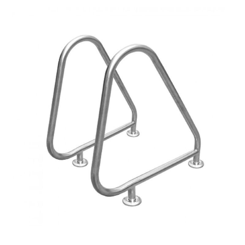 Κλίμακες - Χειρολαβές πισίνας. Σκάλα εξωτερική τοποθέτησης με φλάντζες