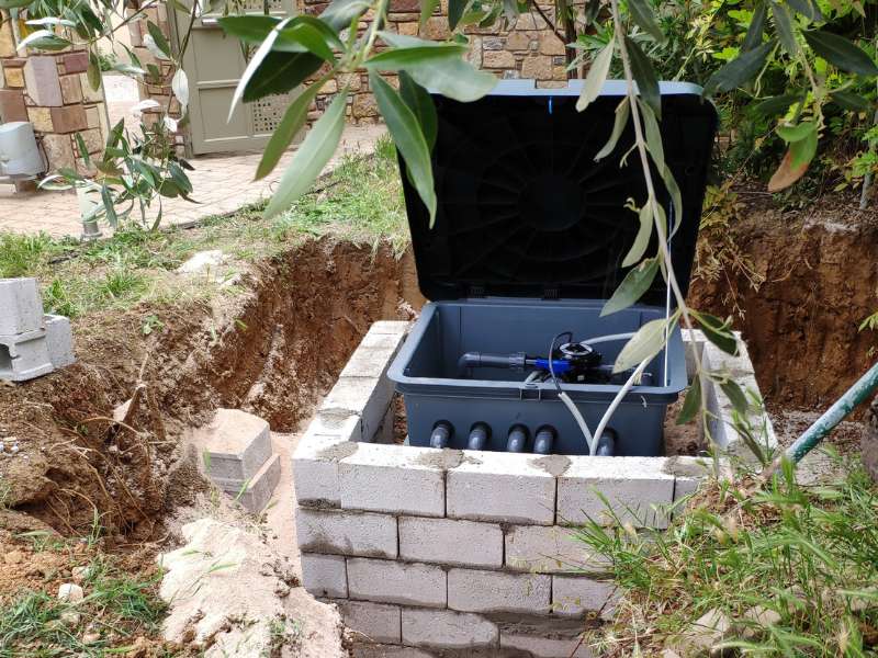 Προκάτ Πισίνα στη Χίο. Compact μηχανοστάσιο πισίνας